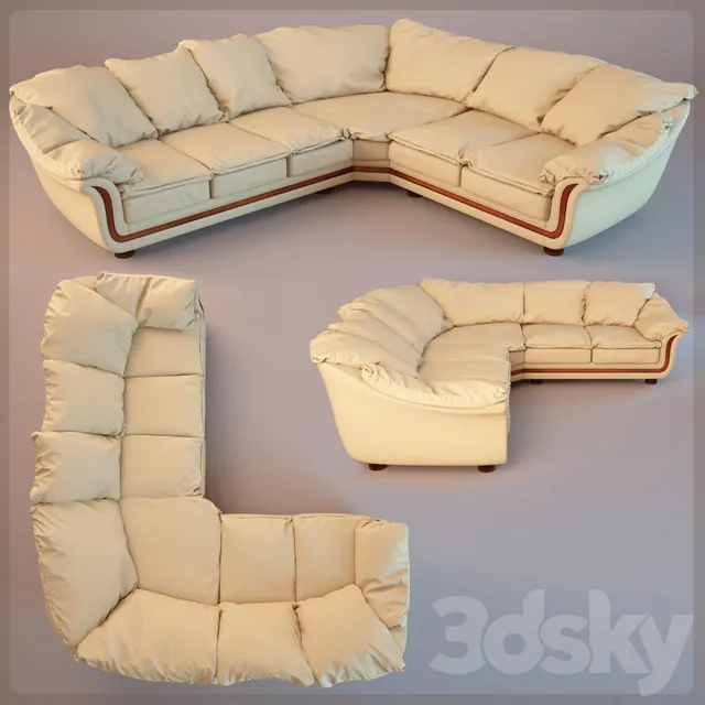 Furniture – Sofa 3D Models – Corner sofa
