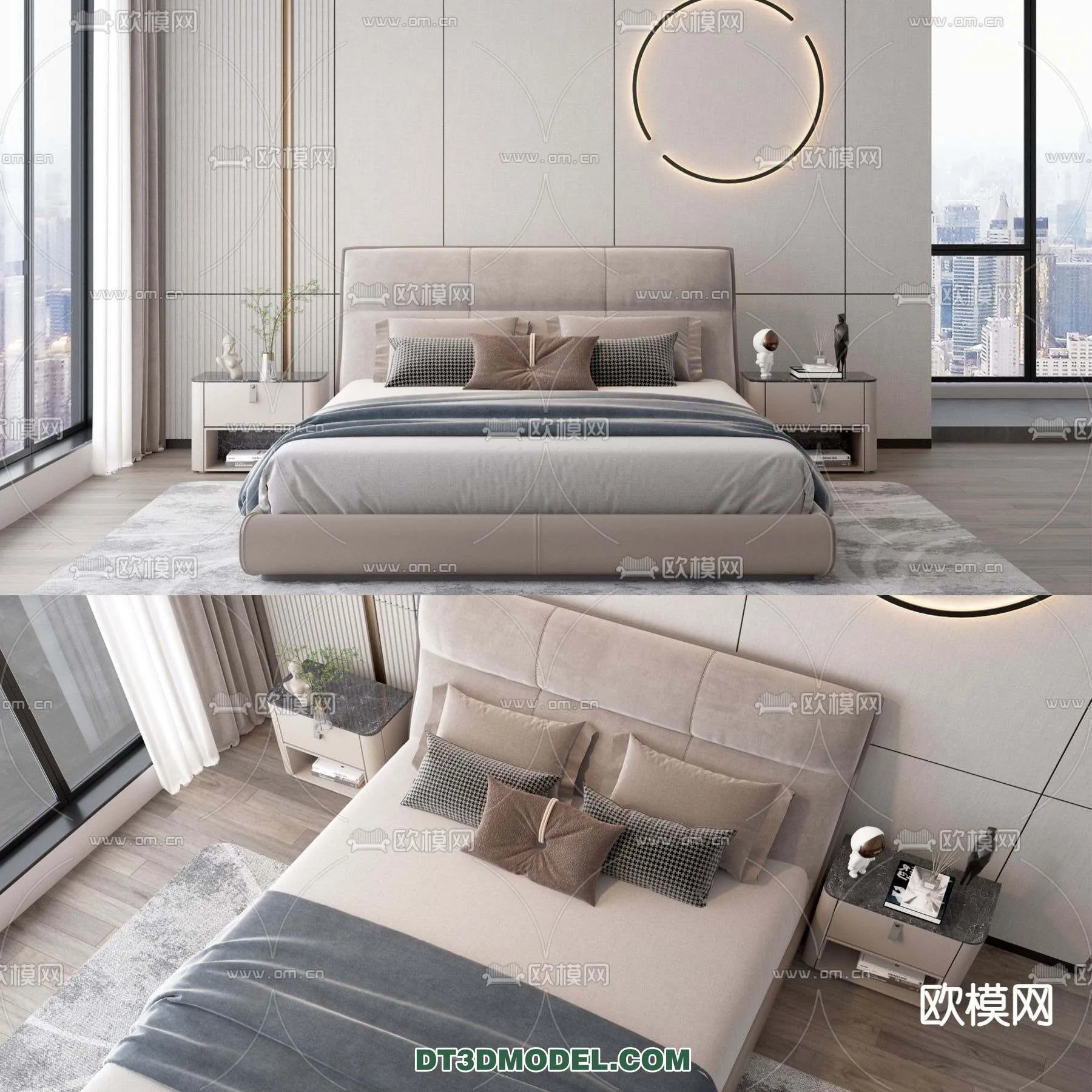 Double Bed 3D Models – 0035