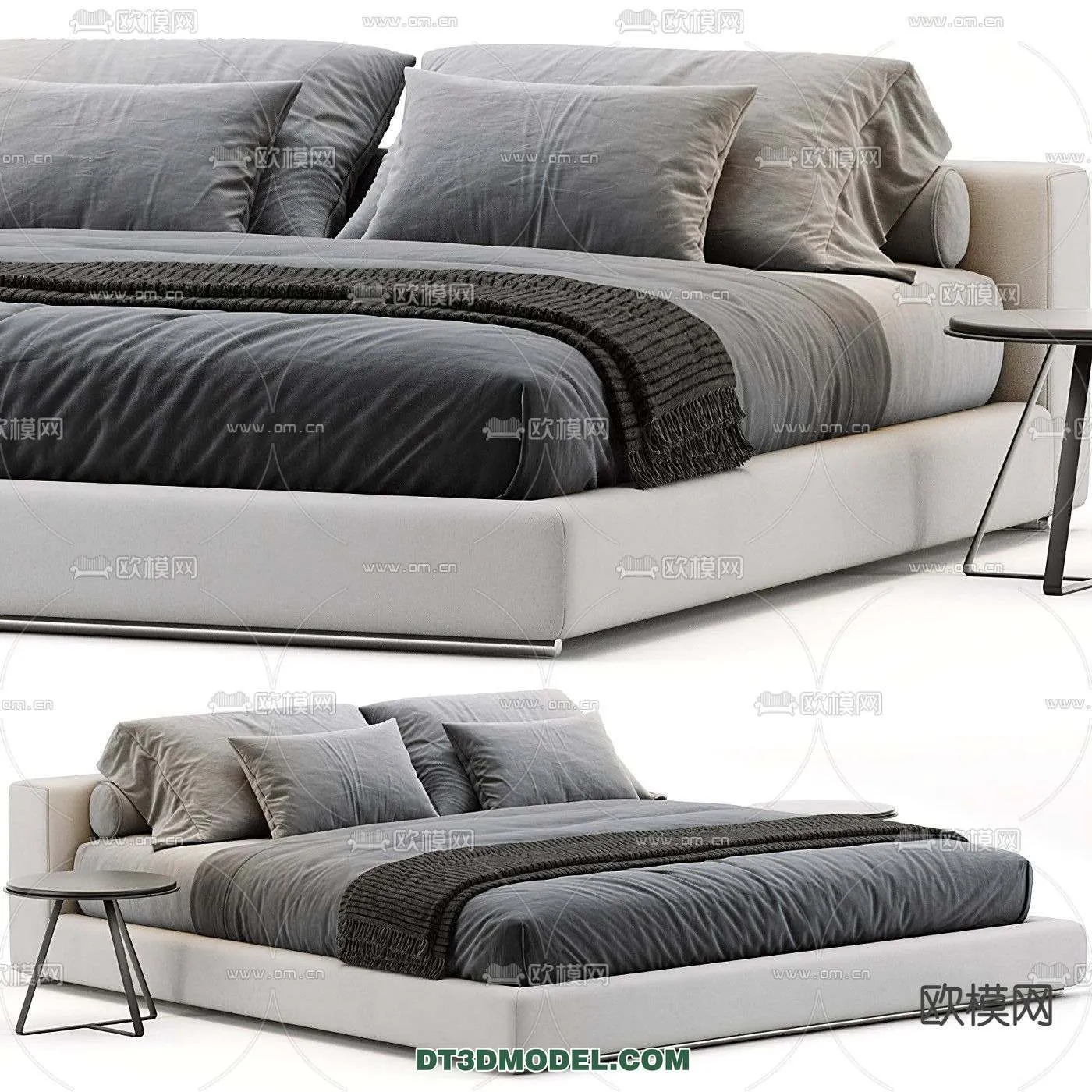 Double Bed 3D Models – 0037