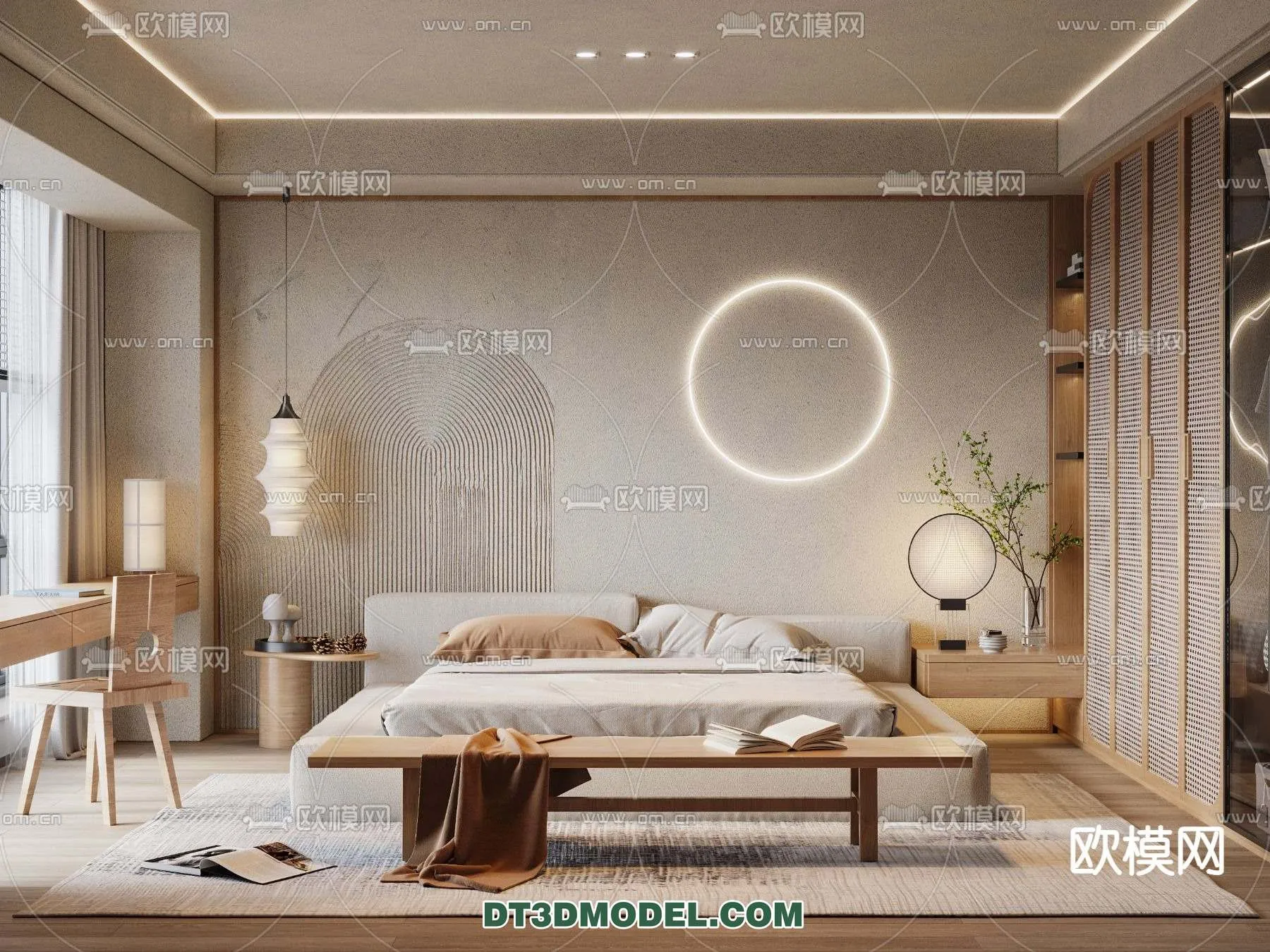 Double Bed 3D Models – 0040