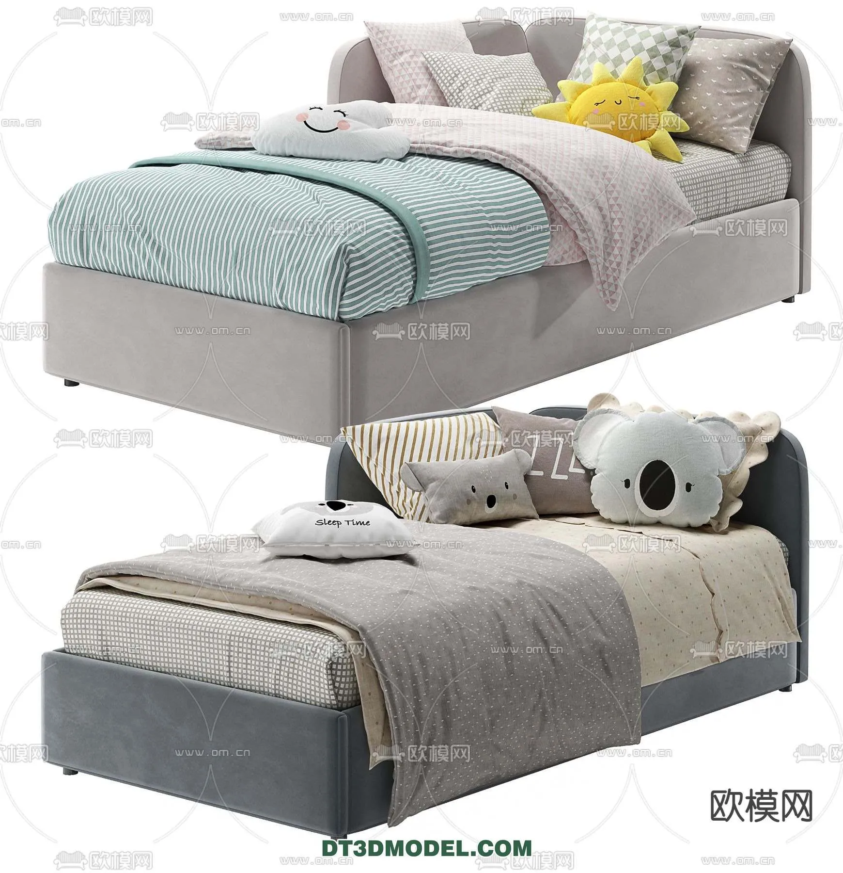 Double Bed 3D Models – 0050