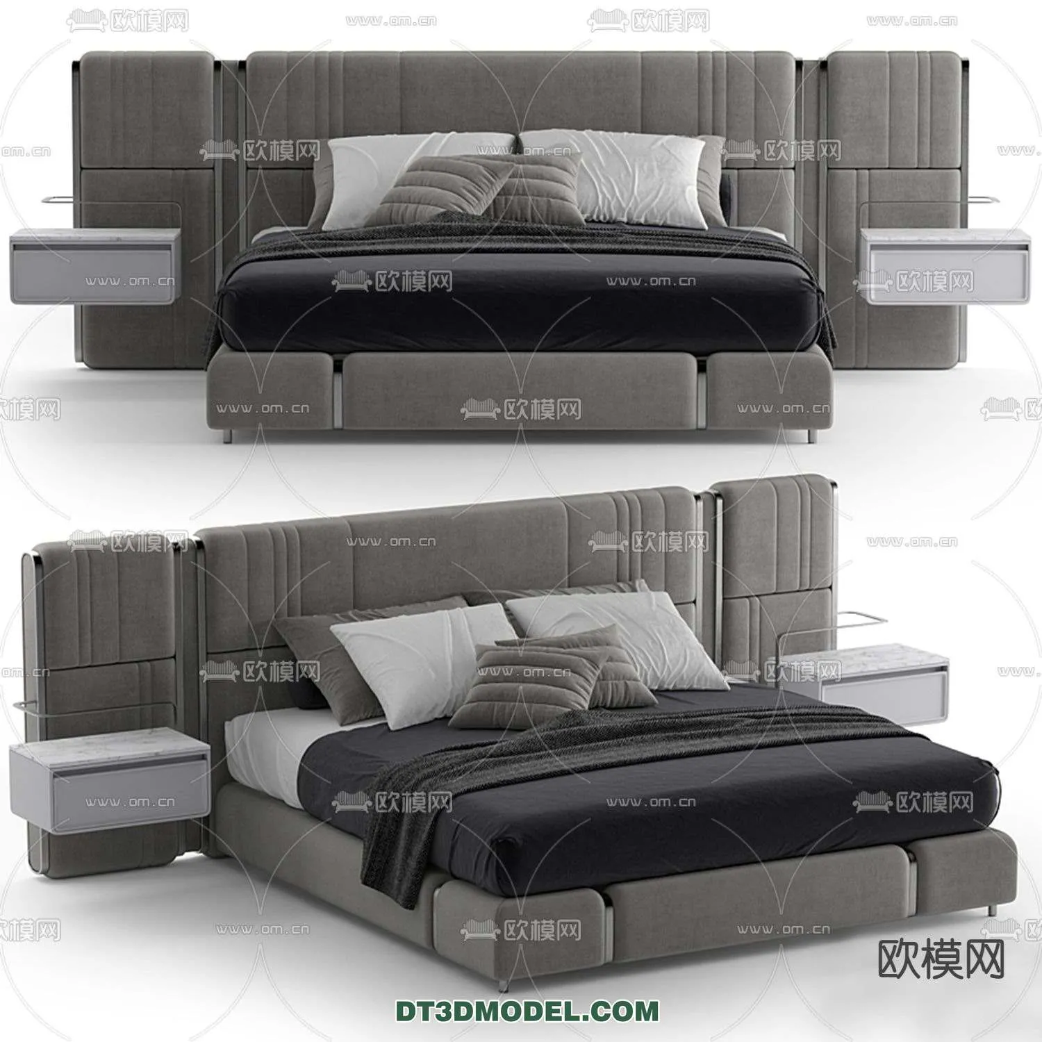 Double Bed 3D Models – 0051