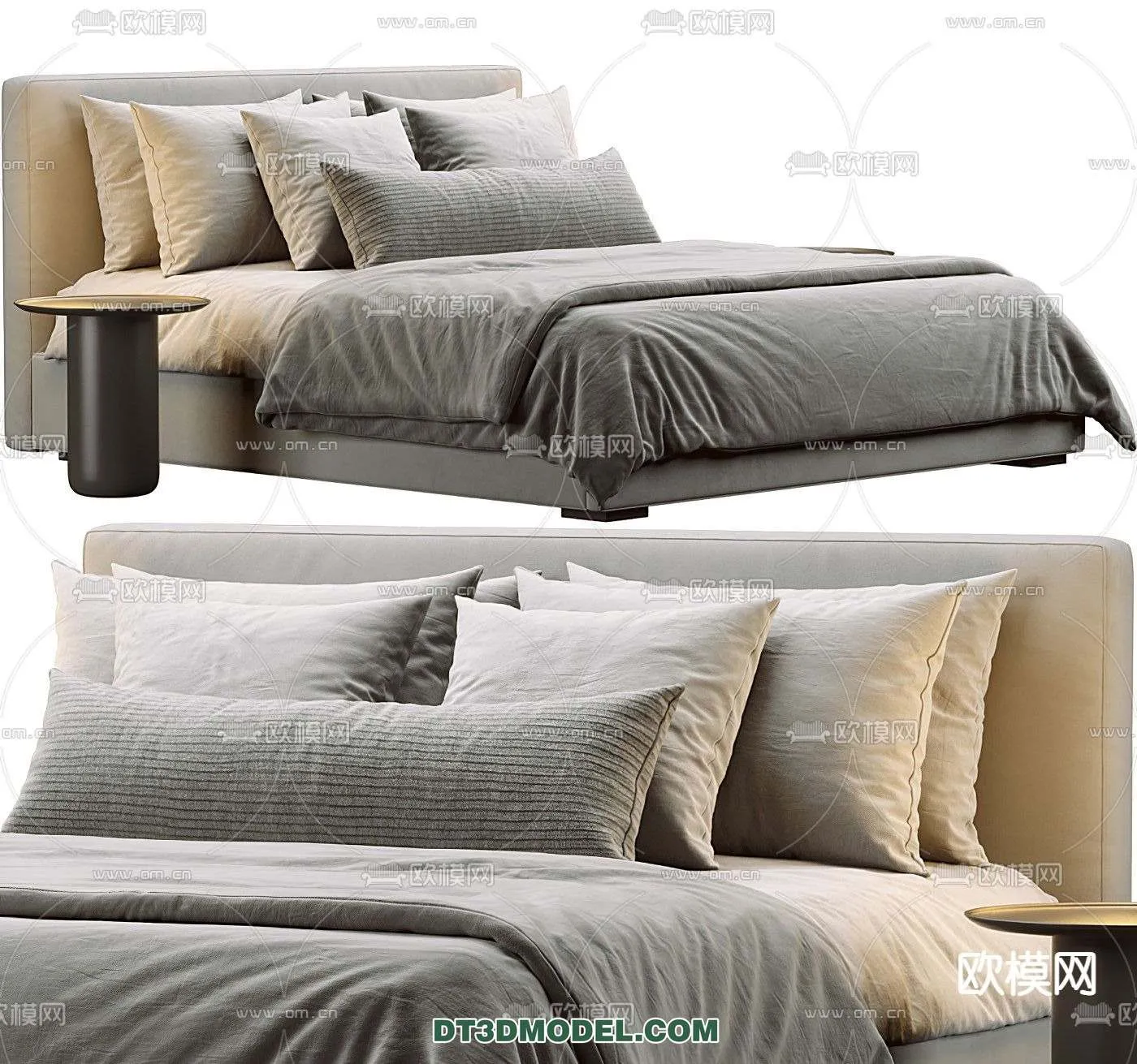 Double Bed 3D Models – 0059