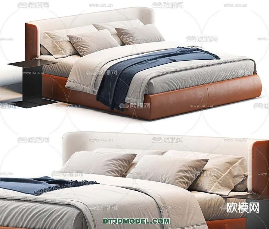 Double Bed 3D Models – 0062