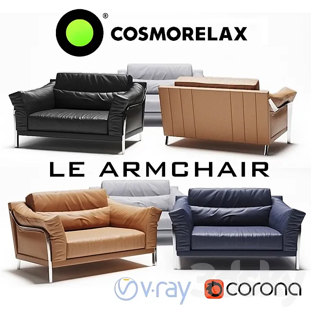 Furniture – Sofa 3D Models – Cosmorelax Le Armchair