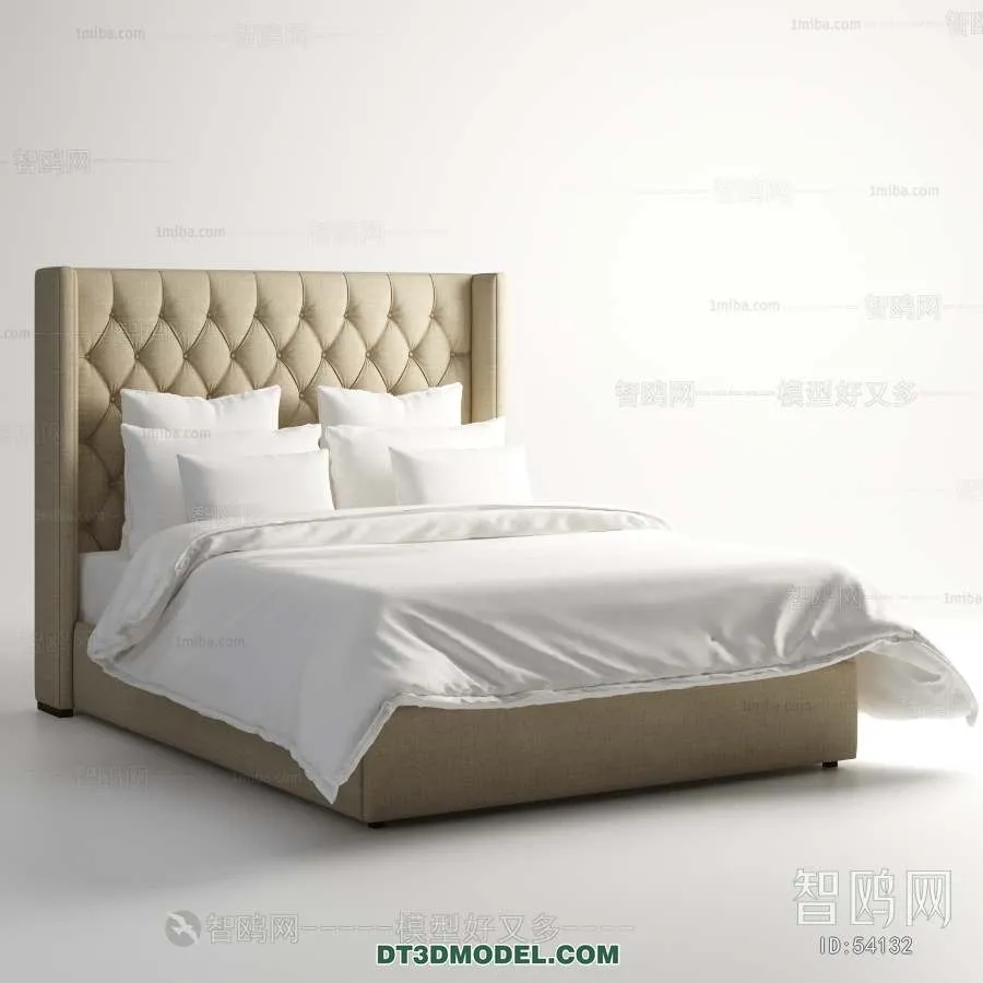 Double Bed 3D Models – 0095