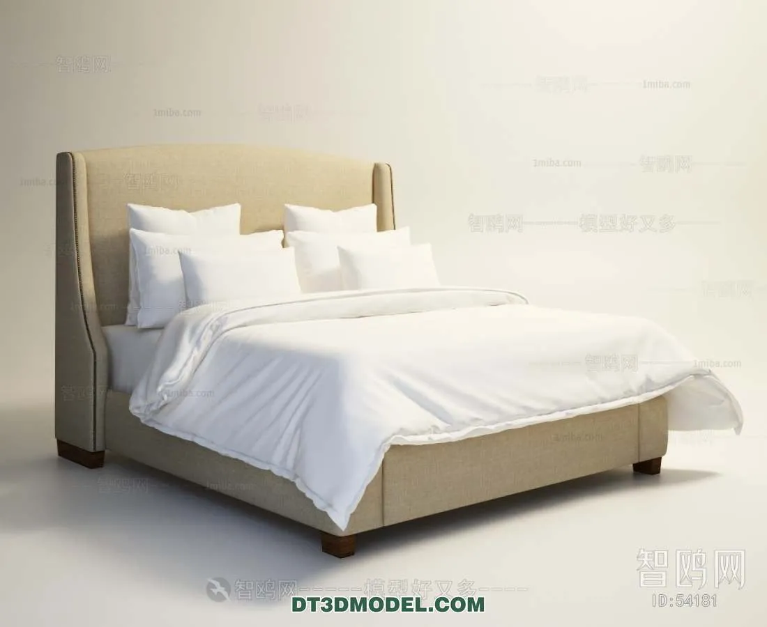 Double Bed 3D Models – 0096