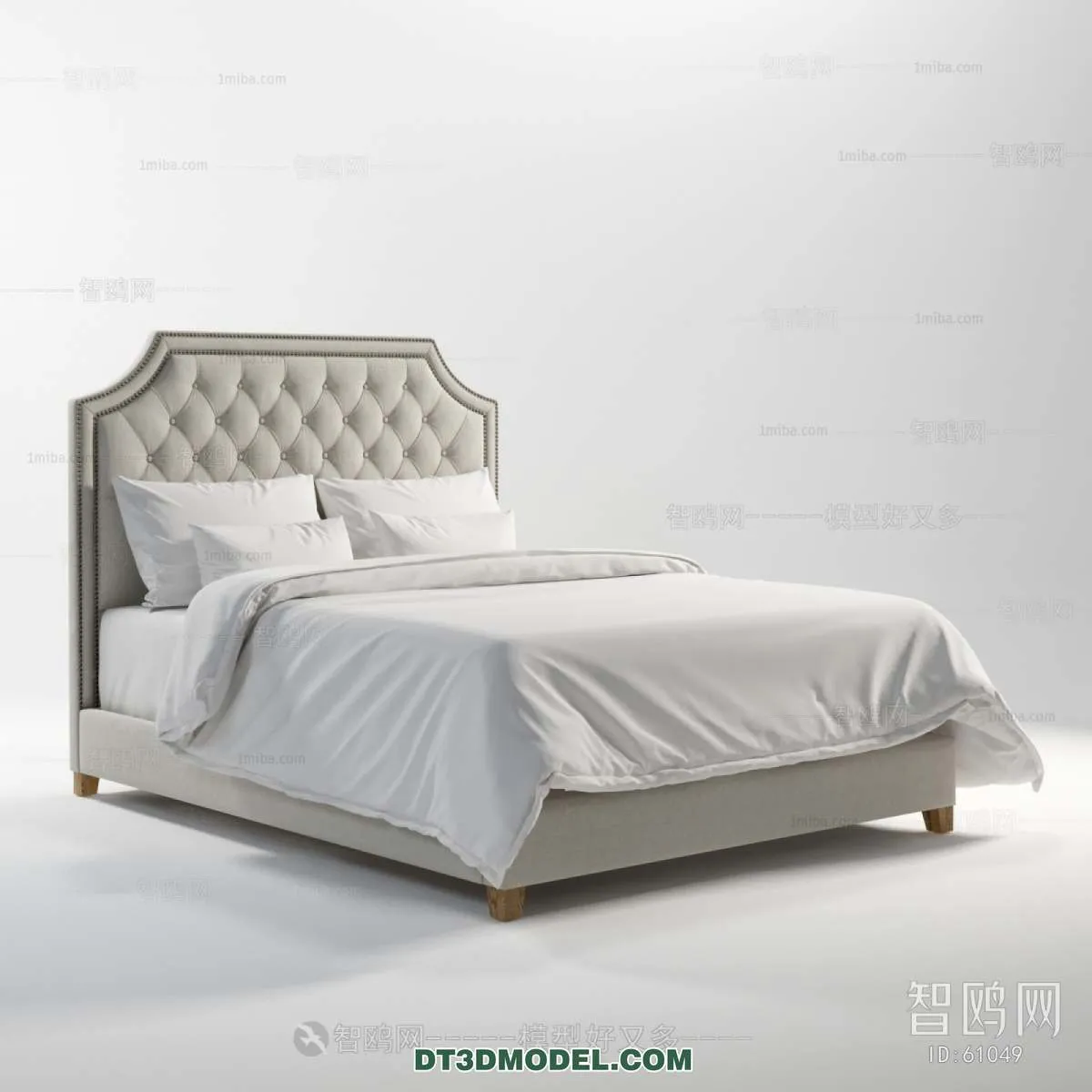 Double Bed 3D Models – 0100