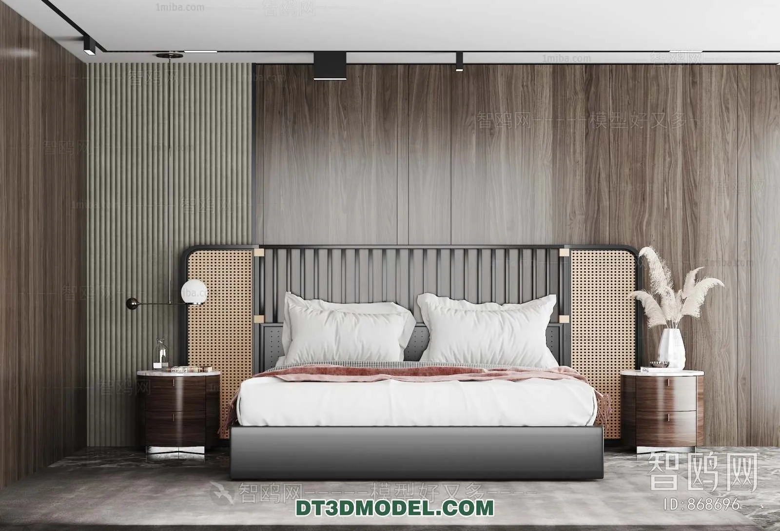 Double Bed 3D Models – 0113