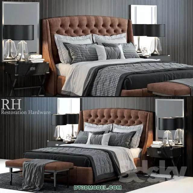 Double Bed 3D Models – 0115
