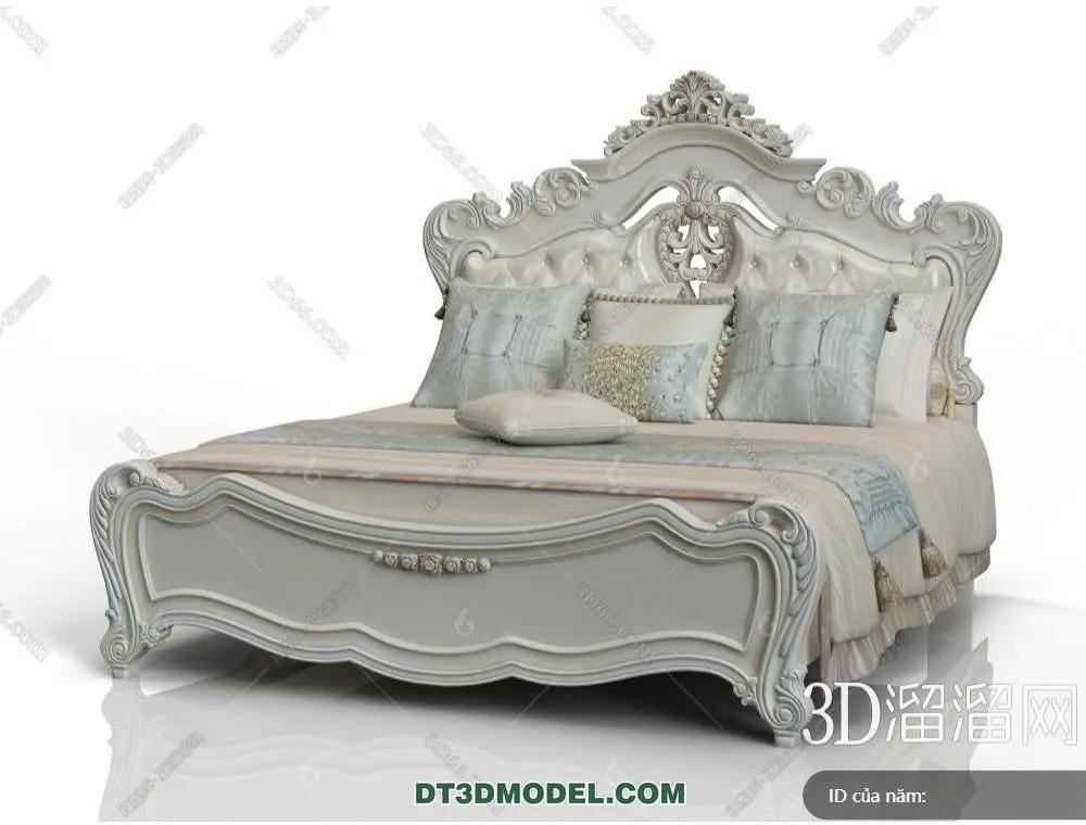 Double Bed 3D Models – 0119