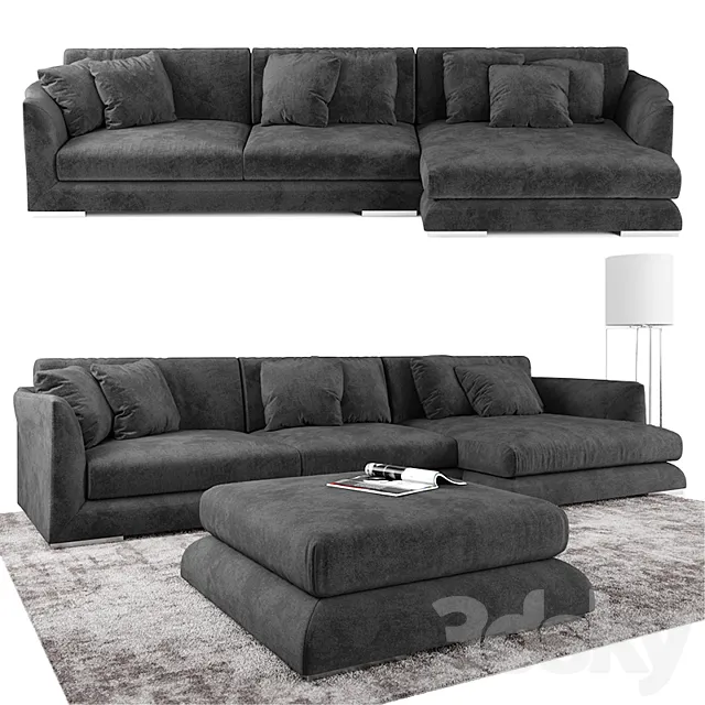 Furniture – Sofa 3D Models – CTS Salotti sofa 360 + Pouf