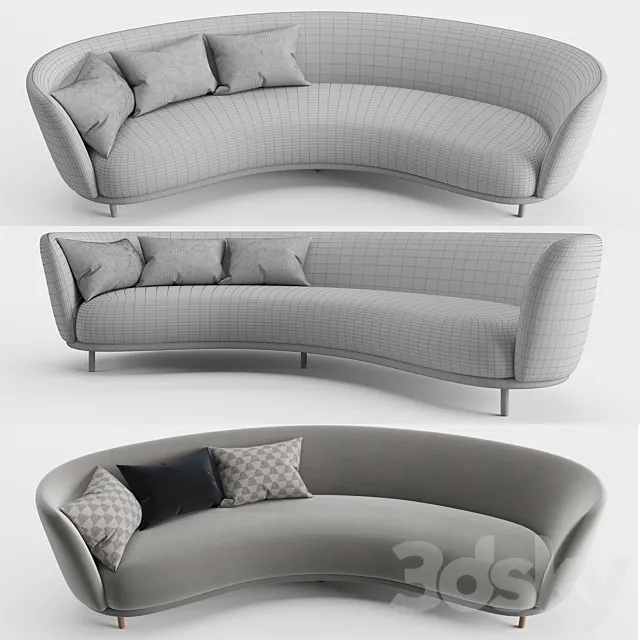 Furniture – Sofa 3D Models – DANDY 4 seater sofa