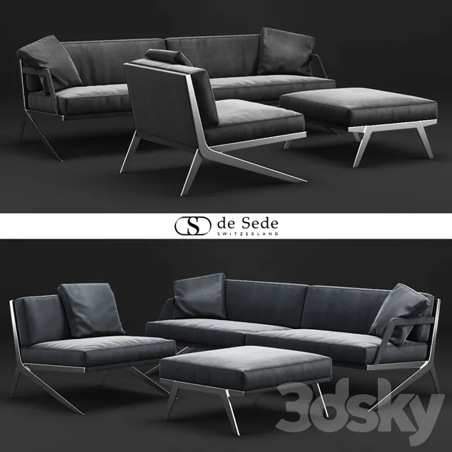 Furniture – Sofa 3D Models – De Sede DS-60 Set