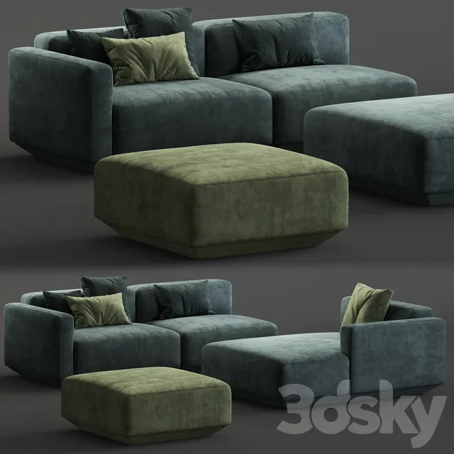 Furniture – Sofa 3D Models – Develius modular sofa