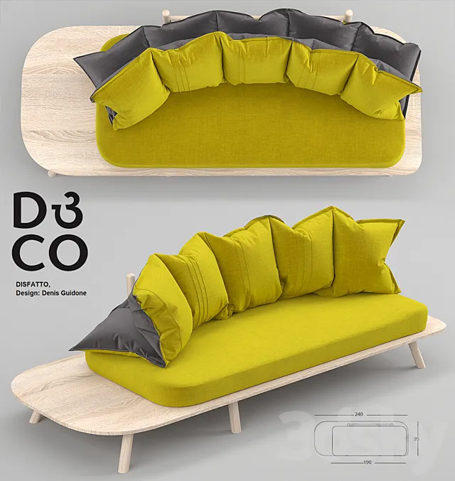 Furniture – Sofa 3D Models – Disfatto Sofa