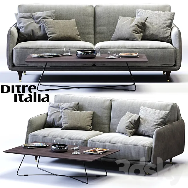 Furniture – Sofa 3D Models – Ditre Italia Elliot 2-er maxi sofa