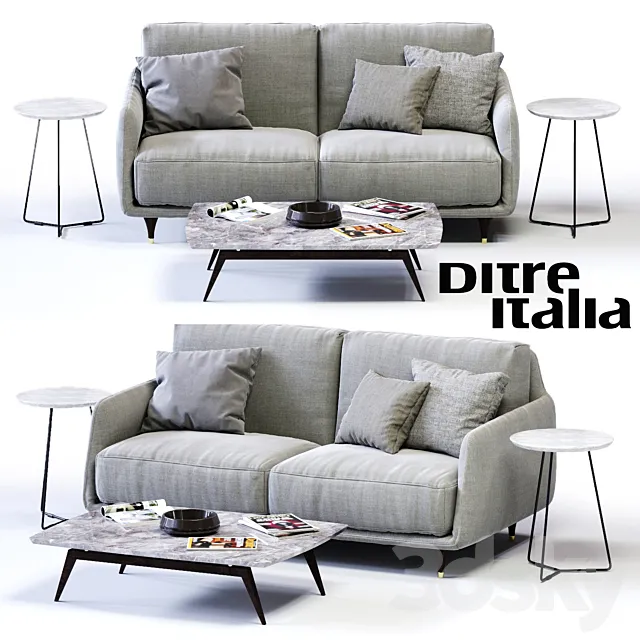 Furniture – Sofa 3D Models – Ditre Italia ELLIOT 2-er Sofa