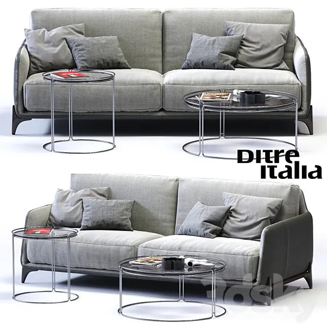 Furniture – Sofa 3D Models – Ditre Italia ELLIOT 3-er Sofa