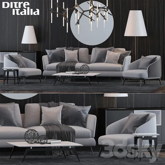 Furniture – Sofa 3D Models – Ditre Italia set 1