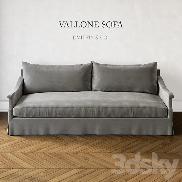 Furniture – Sofa 3D Models – Dmitriy & Co Vallone Sofa 96
