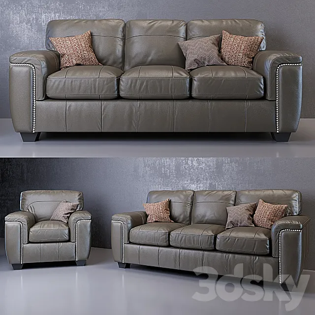 Furniture – Sofa 3D Models – Donnell Sofa and Armchair