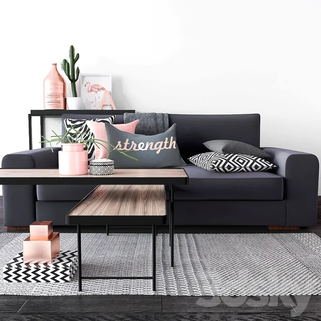 Furniture – Sofa 3D Models – Ellos furniture set