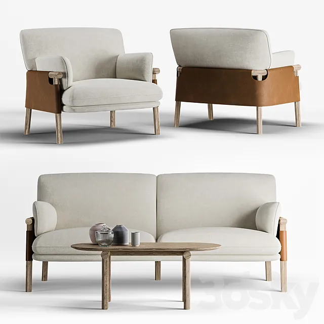 Furniture – Sofa 3D Models – Erik Jorgensen Savannah Set
