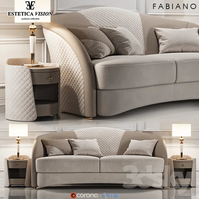 Furniture – Sofa 3D Models – ESTETICA FABIANO SOFA