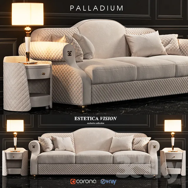Furniture – Sofa 3D Models – ESTETICA Palladium Sofa