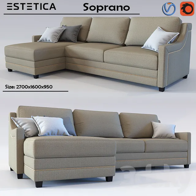 Furniture – Sofa 3D Models – Estetica Soprano