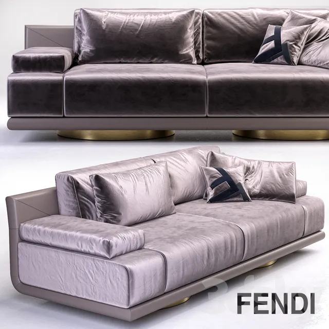 Furniture – Sofa 3D Models – Fendi Artu 3seater Sofa