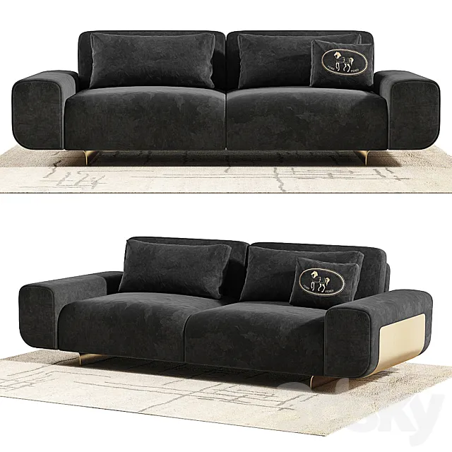 Furniture – Sofa 3D Models – Fendi Casa Camelot Sofa 3D model