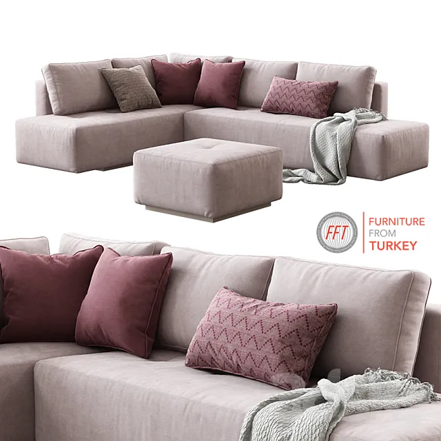 Furniture – Sofa 3D Models – FFT Mansfield Corner