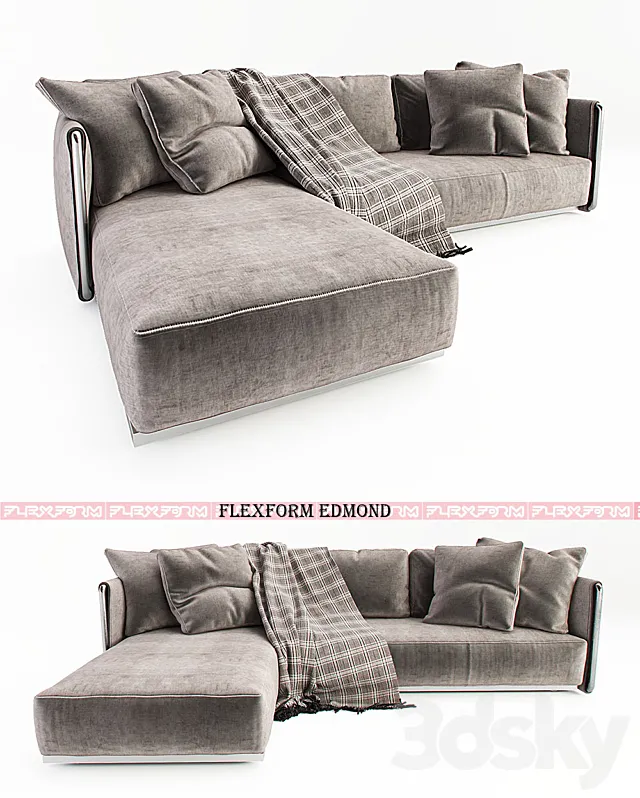 Furniture – Sofa 3D Models – FLEXFORM Edmond