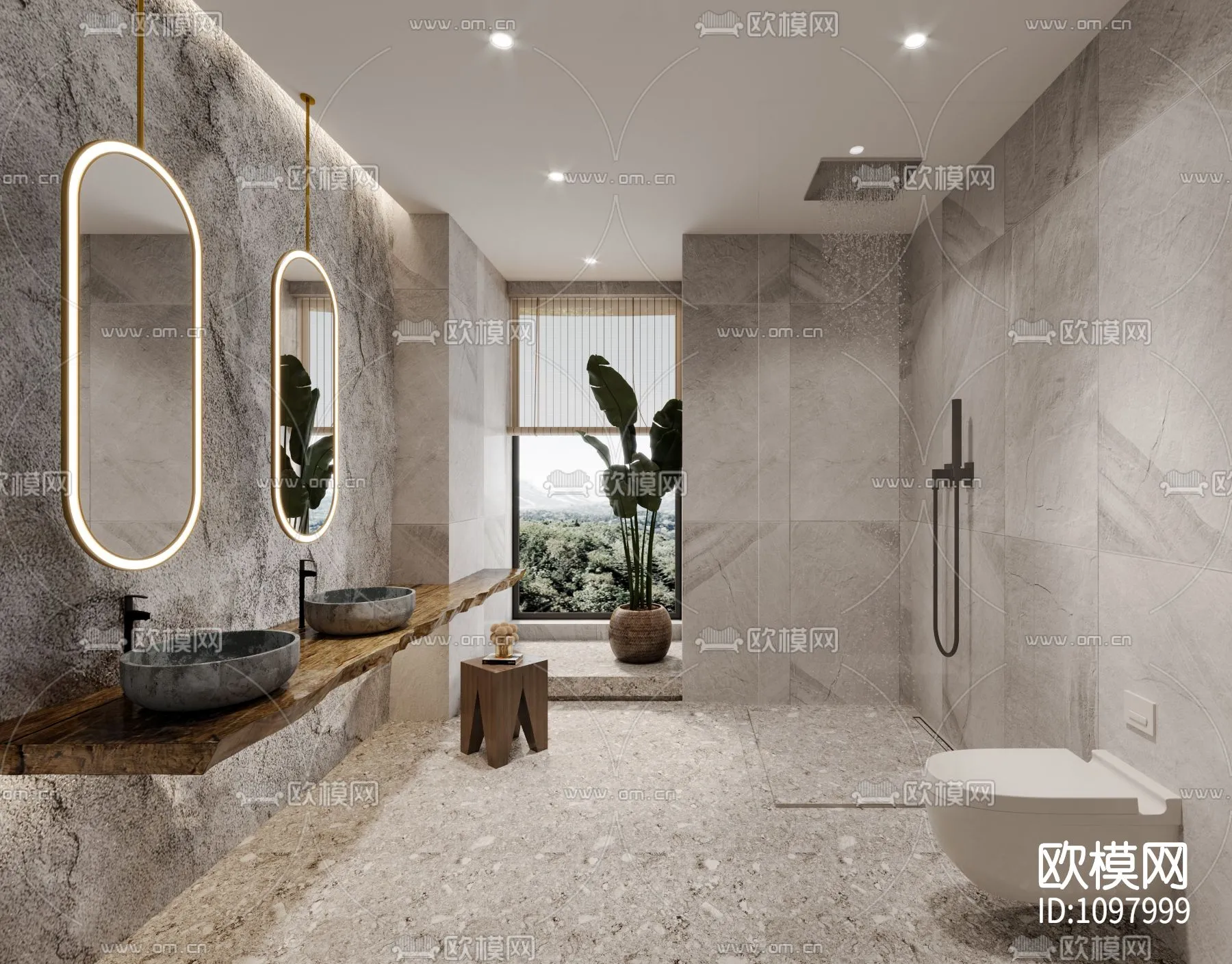 Bathroom 3D Scenes – 0093