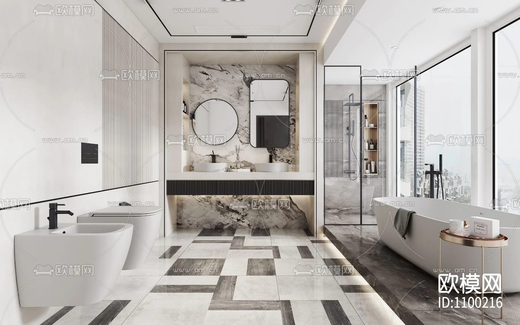 Bathroom 3D Scenes – 0095