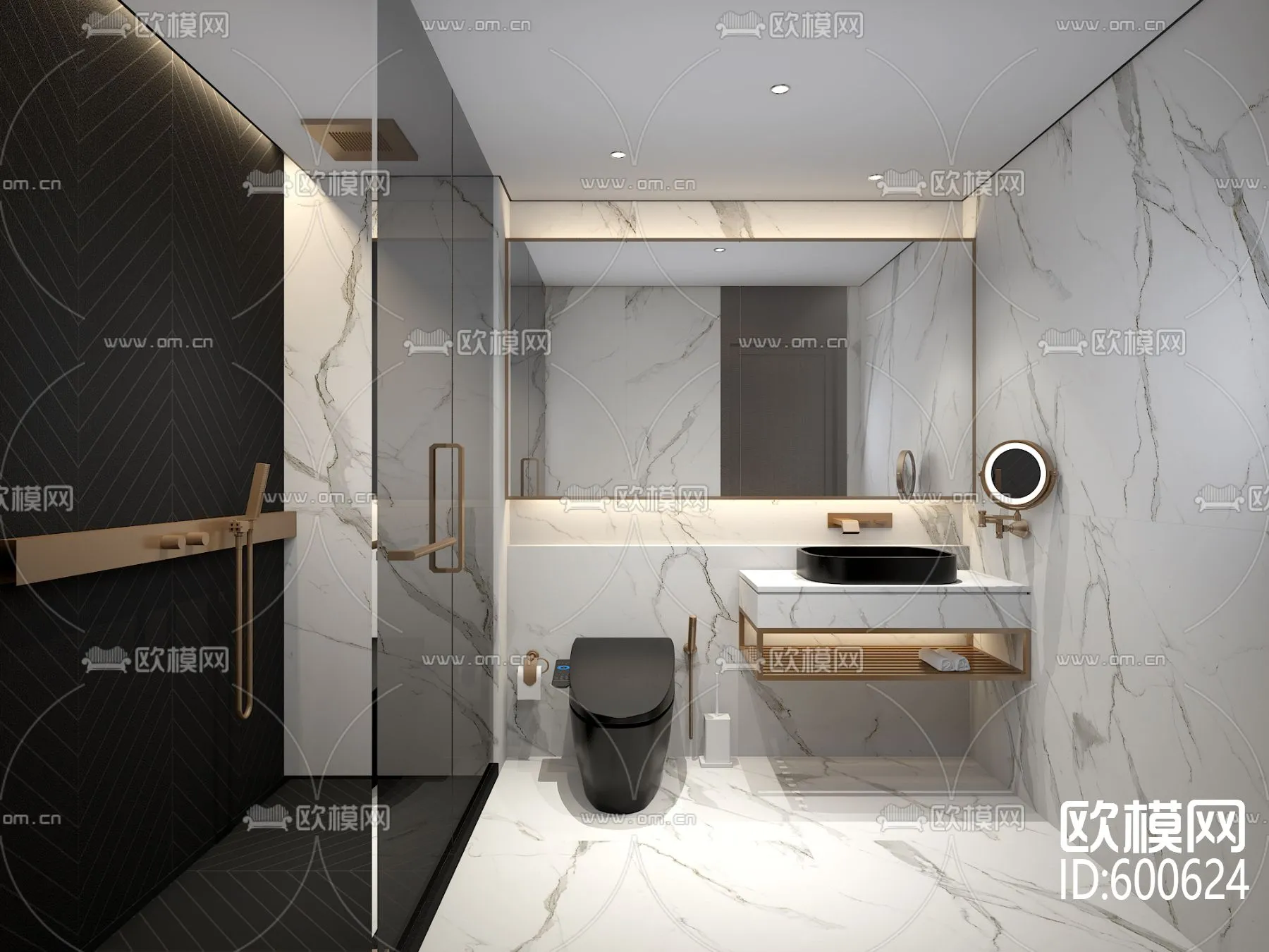 Bathroom 3D Scenes – 0110