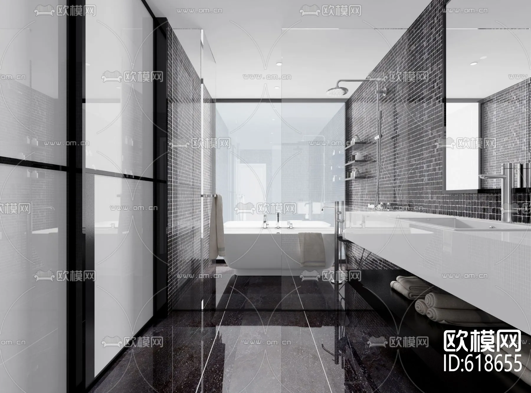 Bathroom 3D Scenes – 0111