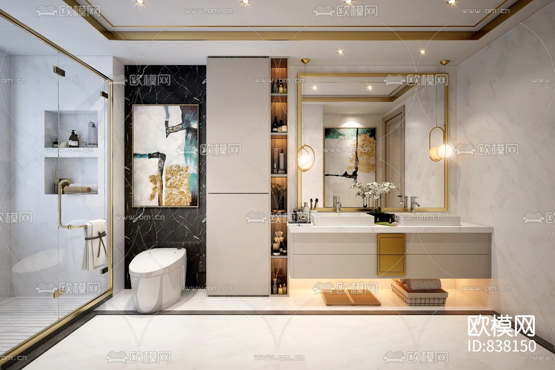 Bathroom 3D Scenes – 0121