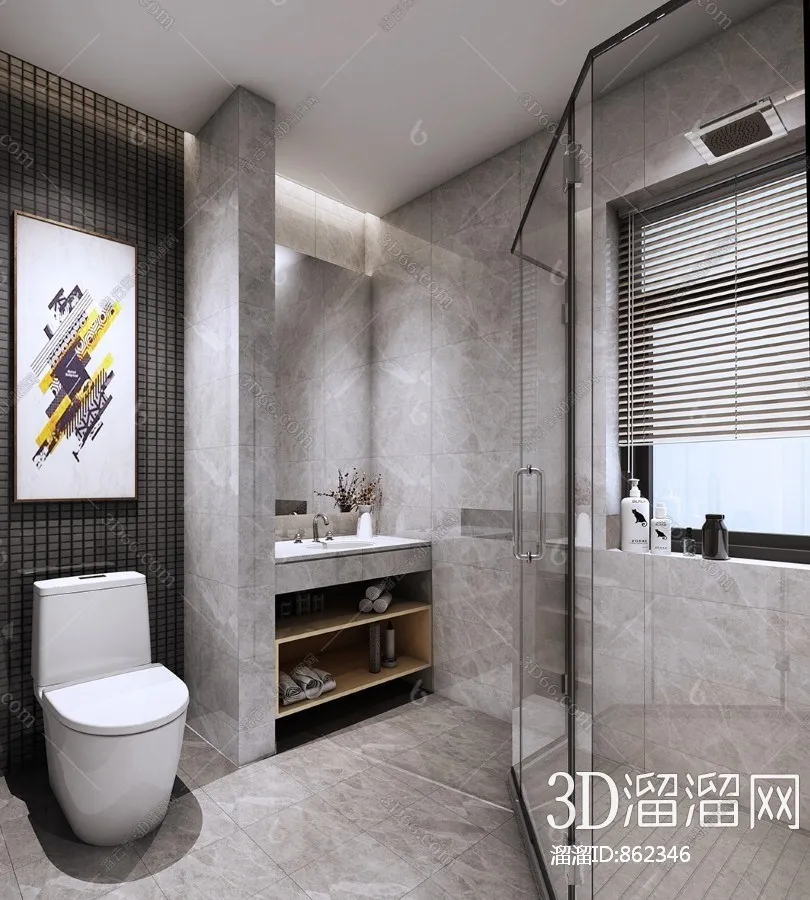 Bathroom 3D Scenes – 0124