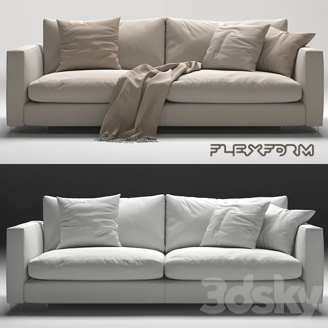 Furniture – Sofa 3D Models – Flexform magnum
