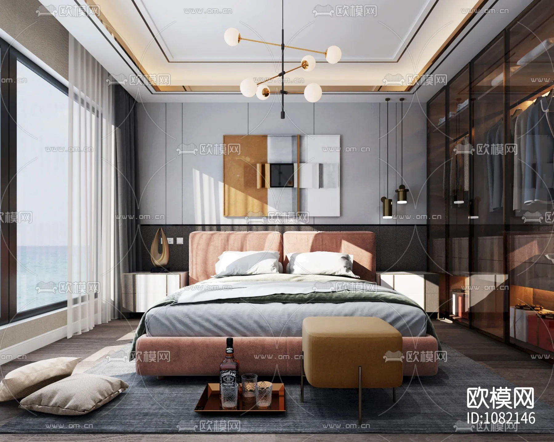 Bedroom 3D Scenes – 0174