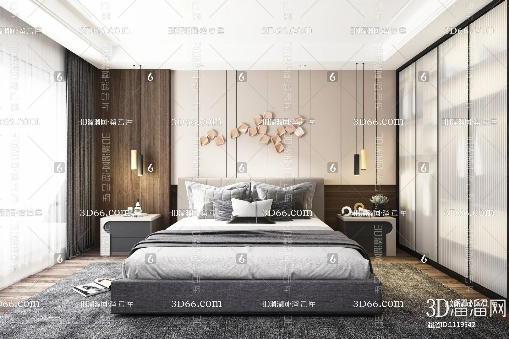 Bedroom 3D Scenes – 0180