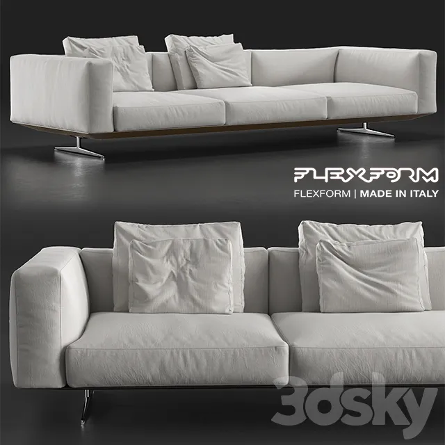 Furniture – Sofa 3D Models – FlexForm Soft Dream