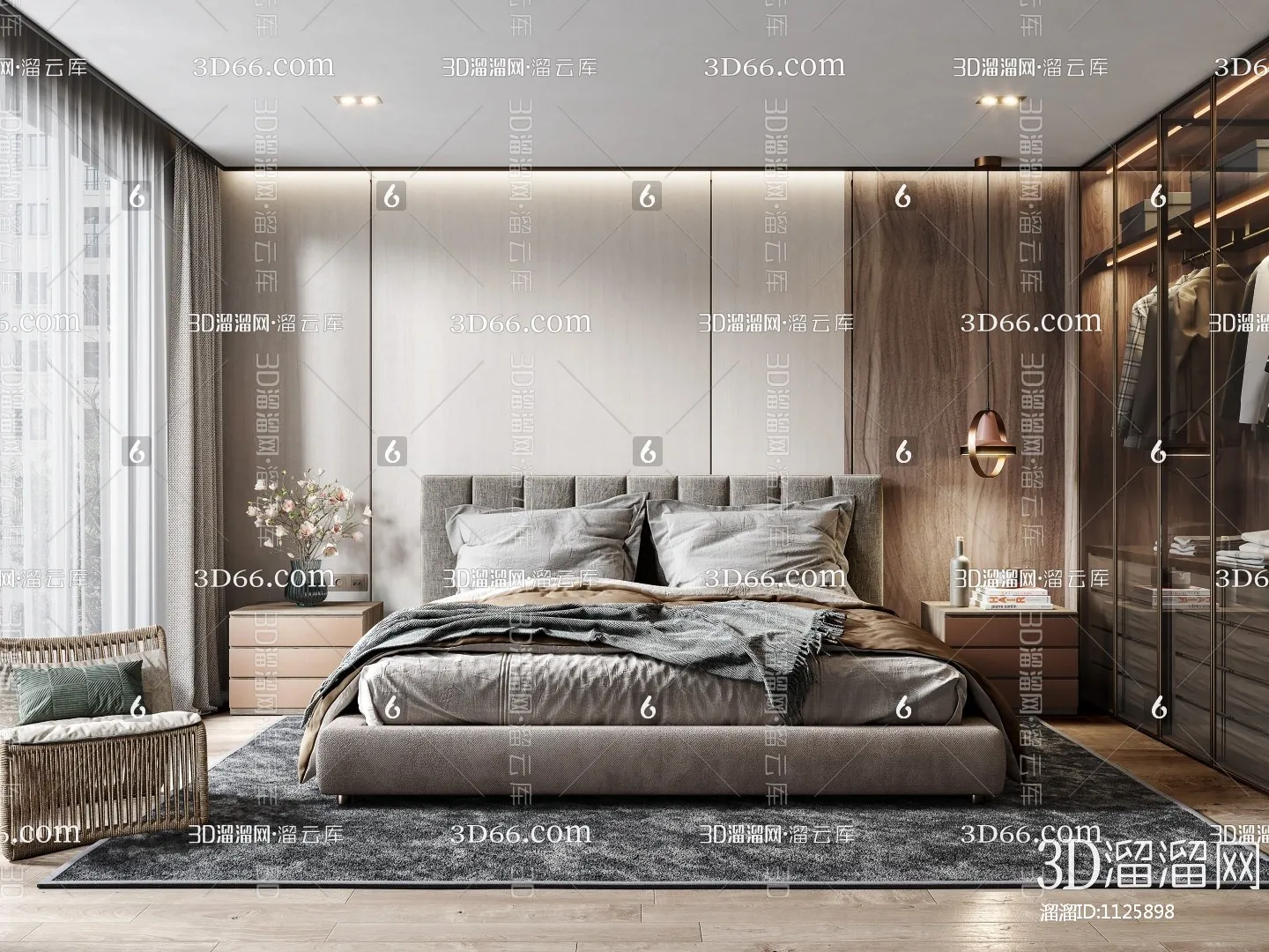 Bedroom 3D Scenes – 0184