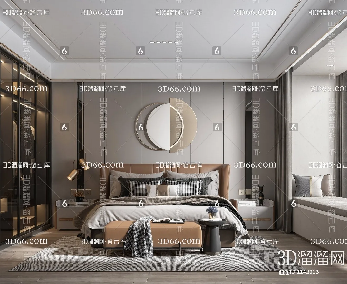 Bedroom 3D Scenes – 0186