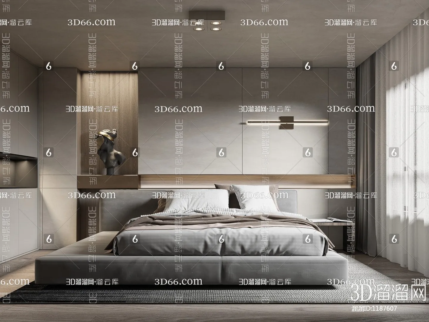 Bedroom 3D Scenes – 0196
