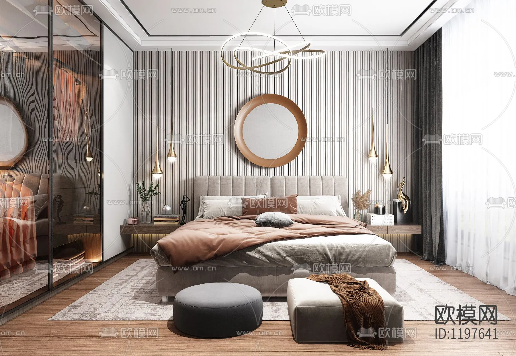 Bedroom 3D Scenes – 0198
