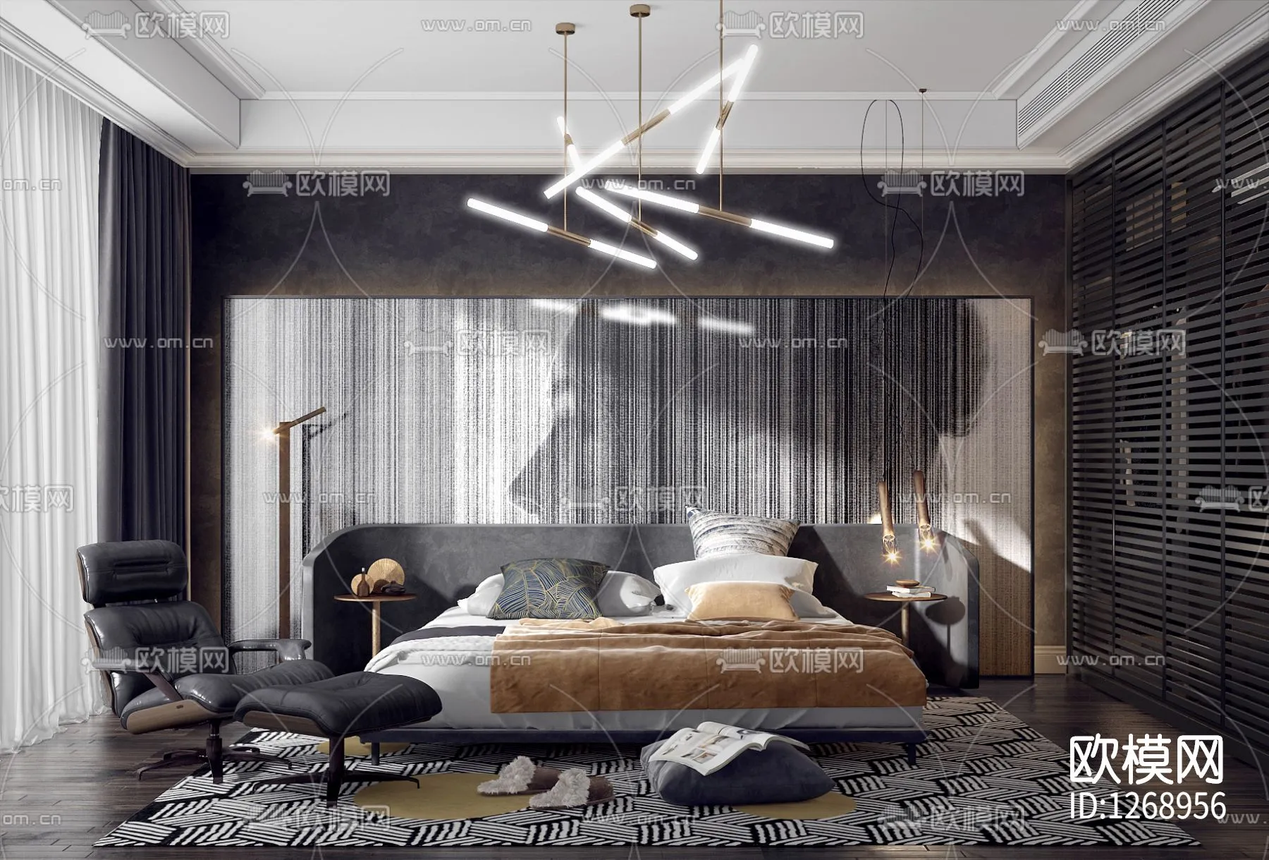 Bedroom 3D Scenes – 0207